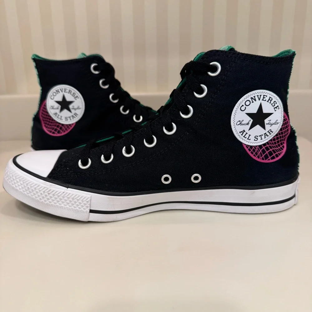Converse Chuck Taylor All Star Hi Top "See Beyond" Black Sneakers Unisex - Picture 11 of 16